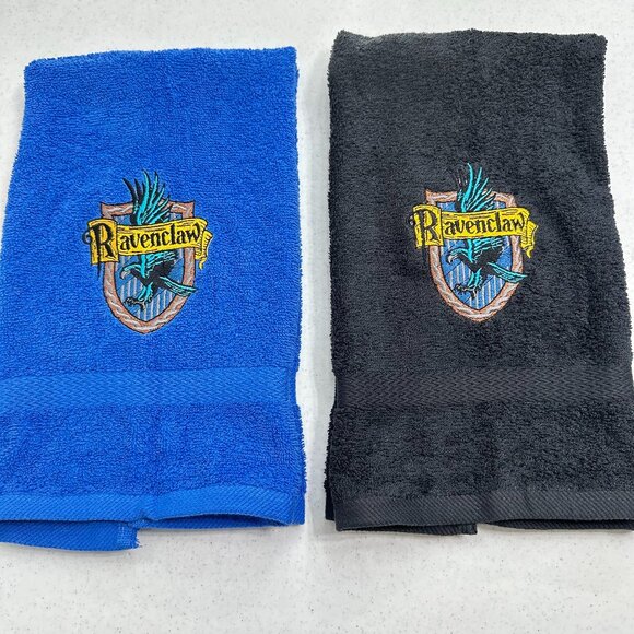Harry Potter Towels Embroidered Ravenclaw Hand Towel Set Hogwarts Wizard Witch - Picture 1 of 8